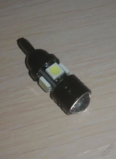 Лот: 5794664. Фото: 1. LED T10 W5W 1 линзованный SMD... Оптика и освещение