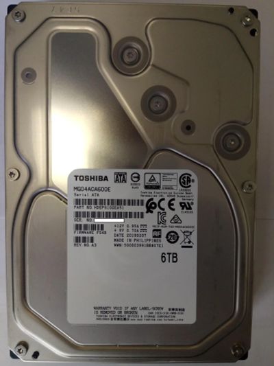 Лот: 14530538. Фото: 1. Жесткий диск Toshiba MG 6 Тб MG04ACA600E. Жёсткие диски