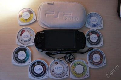 Лот: 2417121. Фото: 1. PSP 3008 Piano Black + 5 дисков... Игровые приставки, консоли