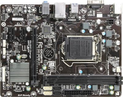 Лот: 10465686. Фото: 1. Мат. плата GIGAByTE GA-H81M-S1... Материнские платы