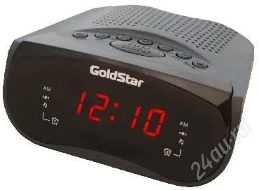 Лот: 2557033. Фото: 1. Часы с радиоприемником GOLD STAR... Часы настенные, настольные