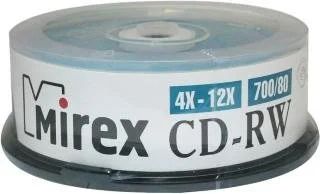 Лот: 7615522. Фото: 1. Диск CD-RW Mirex 700Mb 12x Cake... CD, DVD, BluRay