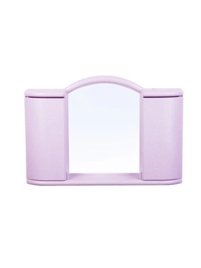 Лот: 10381792. Фото: 1. Шкафчик зеркальный Арго розовый... Мебель для ванной комнаты