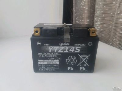 Лот: 13751240. Фото: 1. Аккумулятор GS YUASA YTZ14S 12В... Аккумуляторы