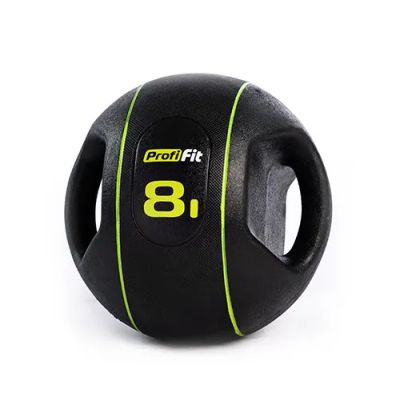 Лот: 22372300. Фото: 1. Медицинбол с хватами Profi-Fit... Фитнес, аэробика и гимнастика
