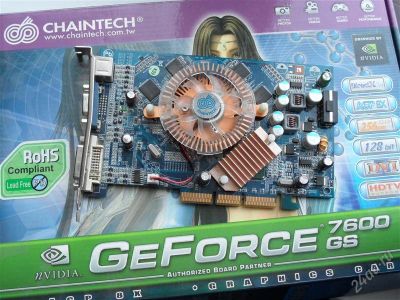 Лот: 2557099. Фото: 1. AGP Chaintech GeForce 7600GS 256Mb. Видеокарты
