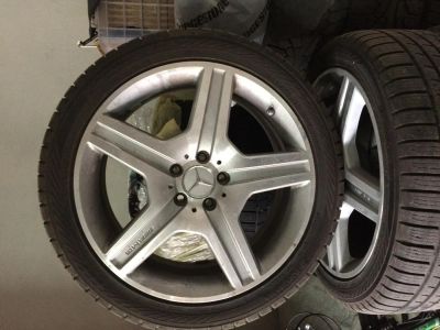 Лот: 4656533. Фото: 1. Диски 19' AMG с шинами для Mersedes... Шины на дисках