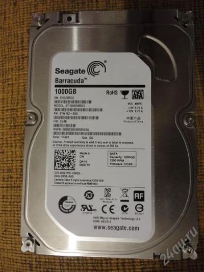 Лот: 2804876. Фото: 1. HDD жесткий диск Seagate 1000... Жёсткие диски (HDD)