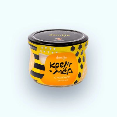 Лот: 12672373. Фото: 1. Крем-мёд с молоком / взбитый мед... Мёд, продукты пчеловодства