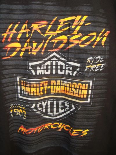 Лот: 11421562. Фото: 1. Байкерская мужская футболка Harley... Аксессуары