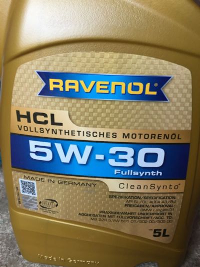 Лот: 19867647. Фото: 1. Ravenol 5w30 HCL 5л. Масла, жидкости