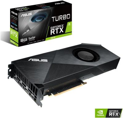 Лот: 13004021. Фото: 1. Видеокарта Asus PCI-E TURBO-RTX2070-8G... Видеокарты