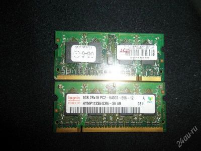 Лот: 1660514. Фото: 1. SO-DIMM DDR2 1GB. Оперативная память