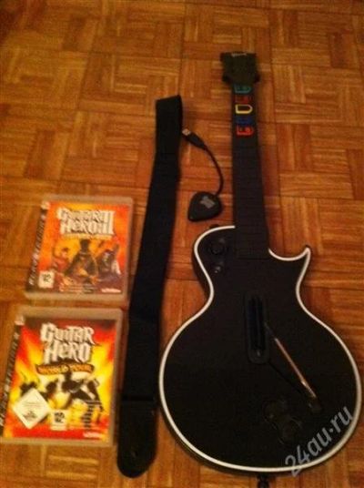 Лот: 1598446. Фото: 1. игровая гитара "Guitar Hero... Игры для консолей