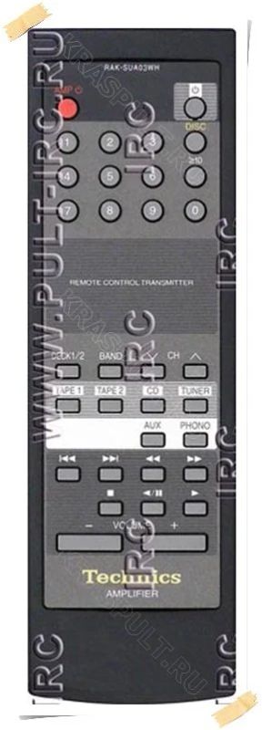 Лот: 15908998. Фото: 1. Пульт TECHNICS RAK-SUA03WH. Пульты ДУ