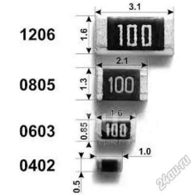 Лот: 25515543. Фото: 1. Резистор SMD 0805 100 ком 5%. Резисторы