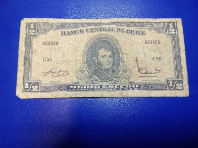 Лот: 12625495. Фото: 1. Банкнота 029 - Чили. Америка