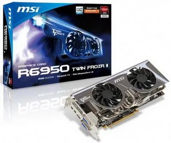Лот: 4015286. Фото: 1. Видеокарта MSI R6950 2Gb Twin... Видеокарты