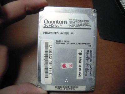 Лот: 10319851. Фото: 1. Старинный HDD (жесткий диск для... Жёсткие диски (HDD)