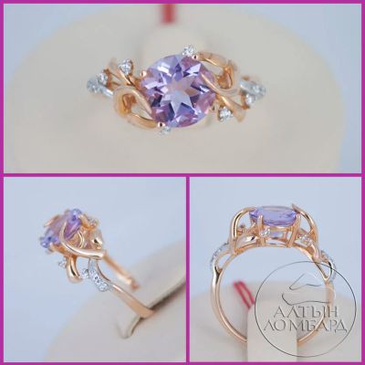 Лот: 9186963. Фото: 1. Золотое кольцо 585 пробы. Камень... Кольца, перстни