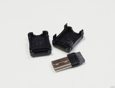 Лот: 17151417. Фото: 1. Разъём штекер micro-USB удлинённый... Разъёмы