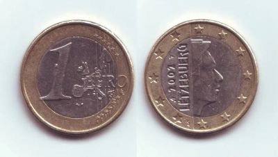 Лот: 19441880. Фото: 1. Монета - 1 евро Люксембург (2002... Европа
