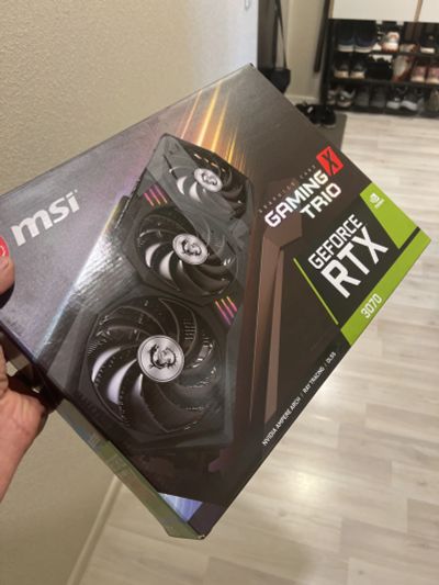 Лот: 25192824. Фото: 1. msi rtx 3070 gaming x trio. Видеокарты