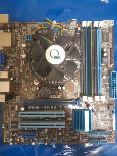 Лот: 24653776. Фото: 1. Материнская плата ASUS P8H61-M2... Материнские платы