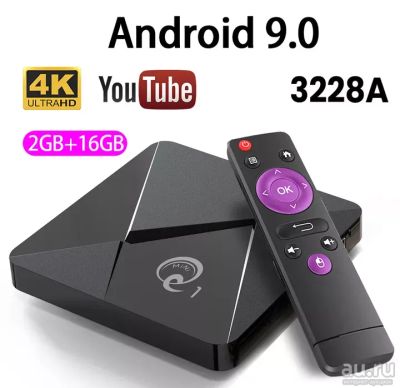 Лот: 16033428. Фото: 1. Smart TV Android 9,0 2/16Гб новая... Медиаплееры