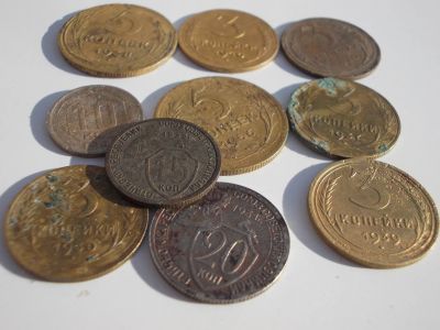 Лот: 12207166. Фото: 1. 10 нечастых монет ранних Советов... Россия до 1917 года