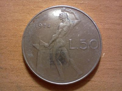 Лот: 6424236. Фото: 1. 50 лир италия. Европа
