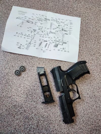 Лот: 19976421. Фото: 1. Walther cp99 (не compact, пулевой... Пневматическое оружие