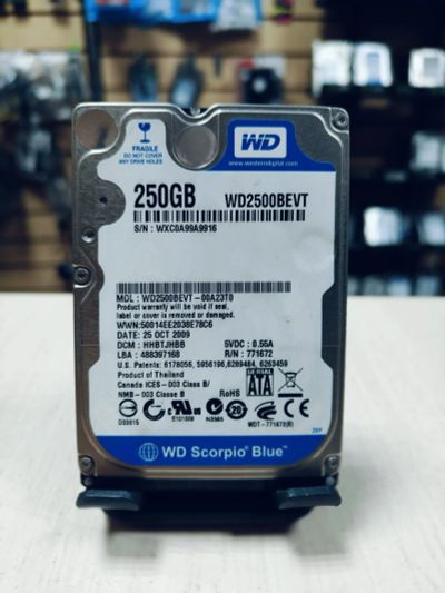 Лот: 24654999. Фото: 1. HDD 250 Gb /WD/SATA/2,5"/. Жёсткие диски (HDD)