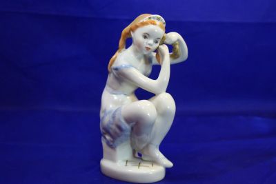 Лот: 19407647. Фото: 1. Статуэтка фарфоровая Юная балерина... Фарфор, керамика