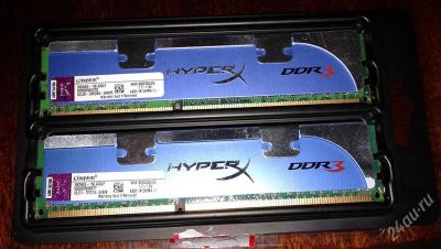 Лот: 2071755. Фото: 1. KINGSTON DDR3 2 * 2 GB (KHX1800C9D3... Оперативная память