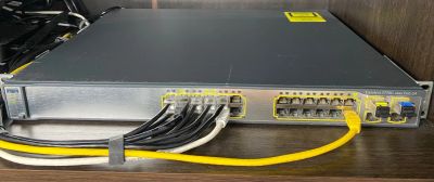 Лот: 19536539. Фото: 1. Cisco WS-C3750G-24PS-E (POE). Коммутаторы