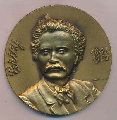 Лот: 16546442. Фото: 1. Португалия Медаль композитор Эдвард... Сувенирные