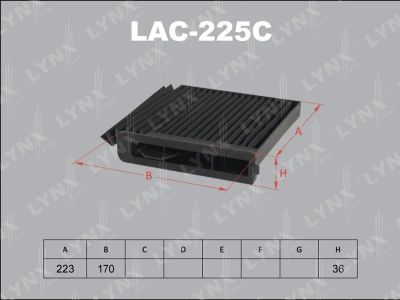 Лот: 13357188. Фото: 1. Lynx LAC-225C Салонный фильтр. Расходные материалы