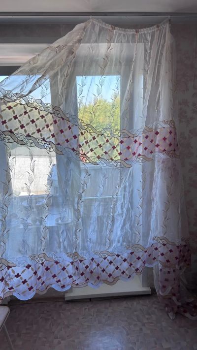 Лот: 20737422. Фото: 1. Шторы тюль бу. Шторы, тюль