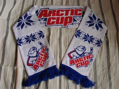 Лот: 2805246. Фото: 1. Хоккейный шарф Arctic Cup. Спортивная символика и атрибутика