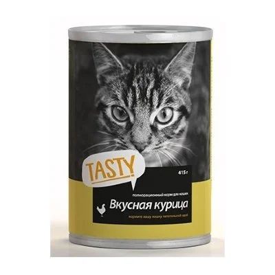 Лот: 13964096. Фото: 1. Tasty (Тэсти) Курица в соусе 415г... Корма