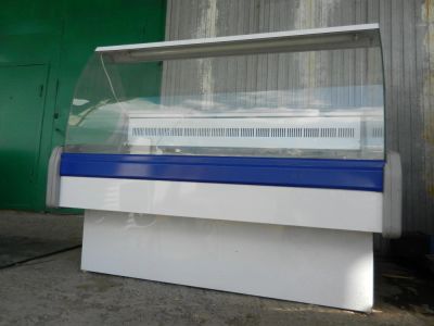 Лот: 5607000. Фото: 1. Холодильная витрина иней 1.5 метра. Холодильное
