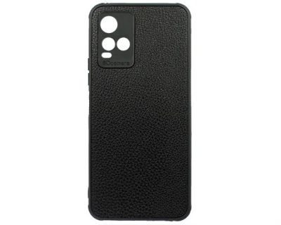 Лот: 20880067. Фото: 1. Чехол Vivo Y21 Экокожа (черный... Чехлы, бамперы