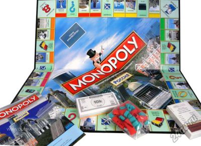 Лот: 4818683. Фото: 1. Монополия с городами России, Новая... Настольные игры, карты