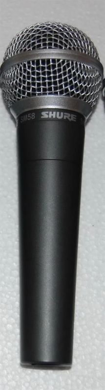 Лот: 3403029. Фото: 1. Микрофон SHURE SM-58 (без кнопки... Студийные микрофоны, радиомикрофоны и радиосистемы