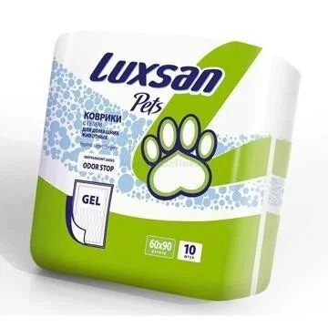 Лот: 16516749. Фото: 1. Пелёнки Luxsan Premium Gel 60х90см... Миски, лотки, наполнители