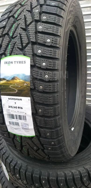 Лот: 23511155. Фото: 1. Зимняя резина 215/60 R-16 "IKON... Шины