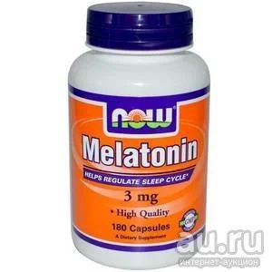 Лот: 9055258. Фото: 1. Melatonin 3mg now 180 капсул... Спортивное питание, витамины