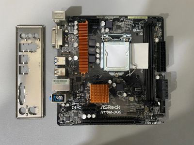 Лот: 25573988. Фото: 1. Материнская плата Asrock H110M-DGS... Материнские платы
