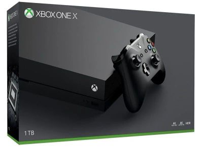 Лот: 11362481. Фото: 1. Xbox One X Black (1 TB). Игровые приставки, консоли